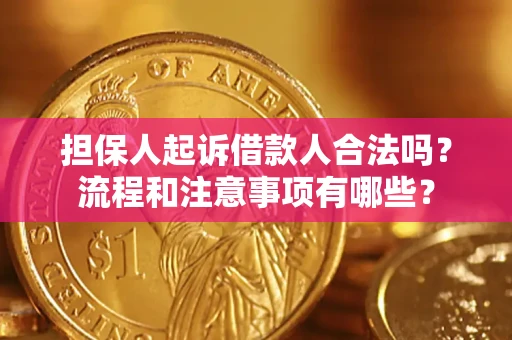 北京担保人起诉借款人合法吗？流程和注意事项有哪些？