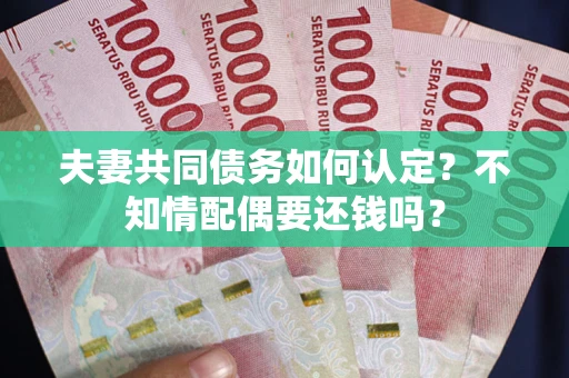 北京夫妻共同债务如何认定？不知情配偶要还钱吗？