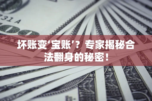 北京坏账变‘宝账’？专家揭秘合法翻身的秘密！