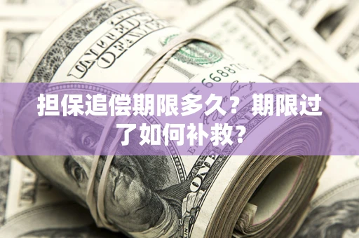 北京担保追偿期限多久？期限过了如何补救？