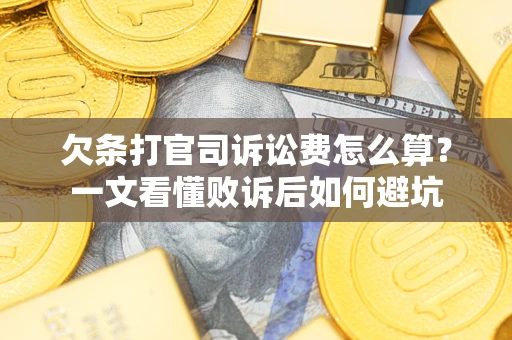 北京欠条打官司诉讼费怎么算？一文看懂败诉后如何避坑