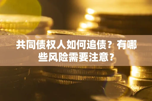 北京共同债权人如何追债？有哪些风险需要注意？