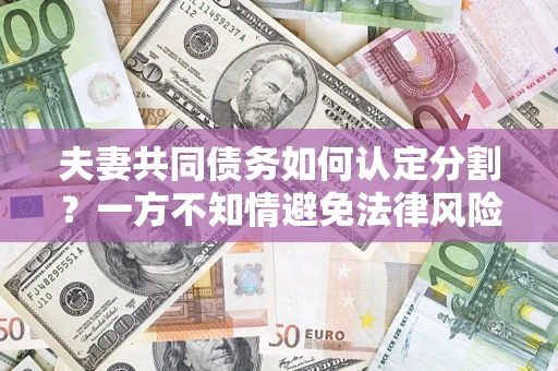 北京夫妻共同债务如何认定分割？一方不知情避免法律风险必看！